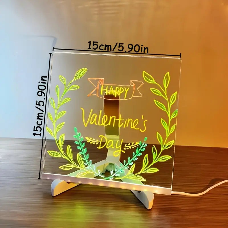 LED Writing Drawing Board for Kids ⎜ Reusable Light-Up Surface for Creative Notes, Art and Learning