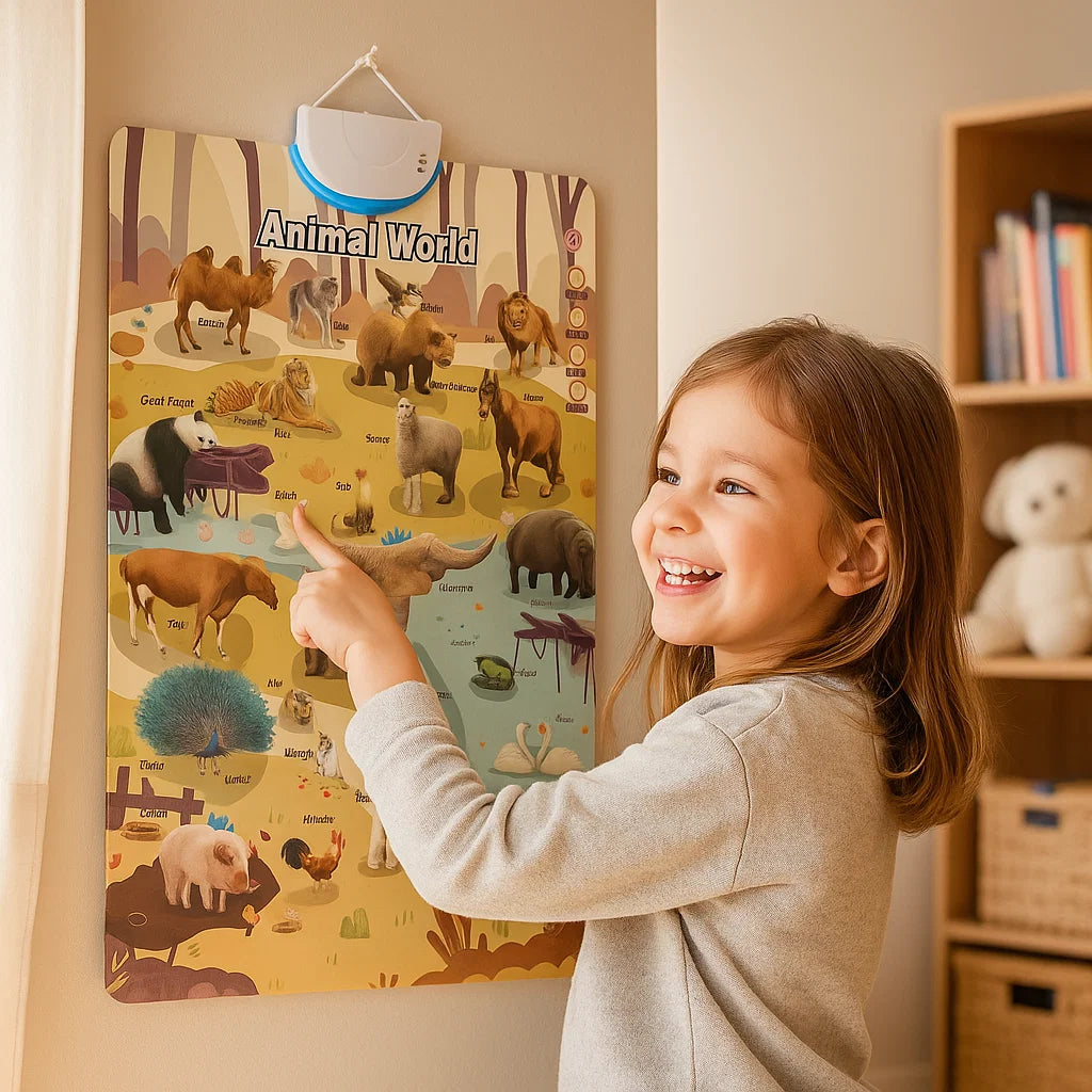 Interactive Sound Wall Chart for Kids ⎜ Learn English Words and Sounds Through Fun Visual Exploration