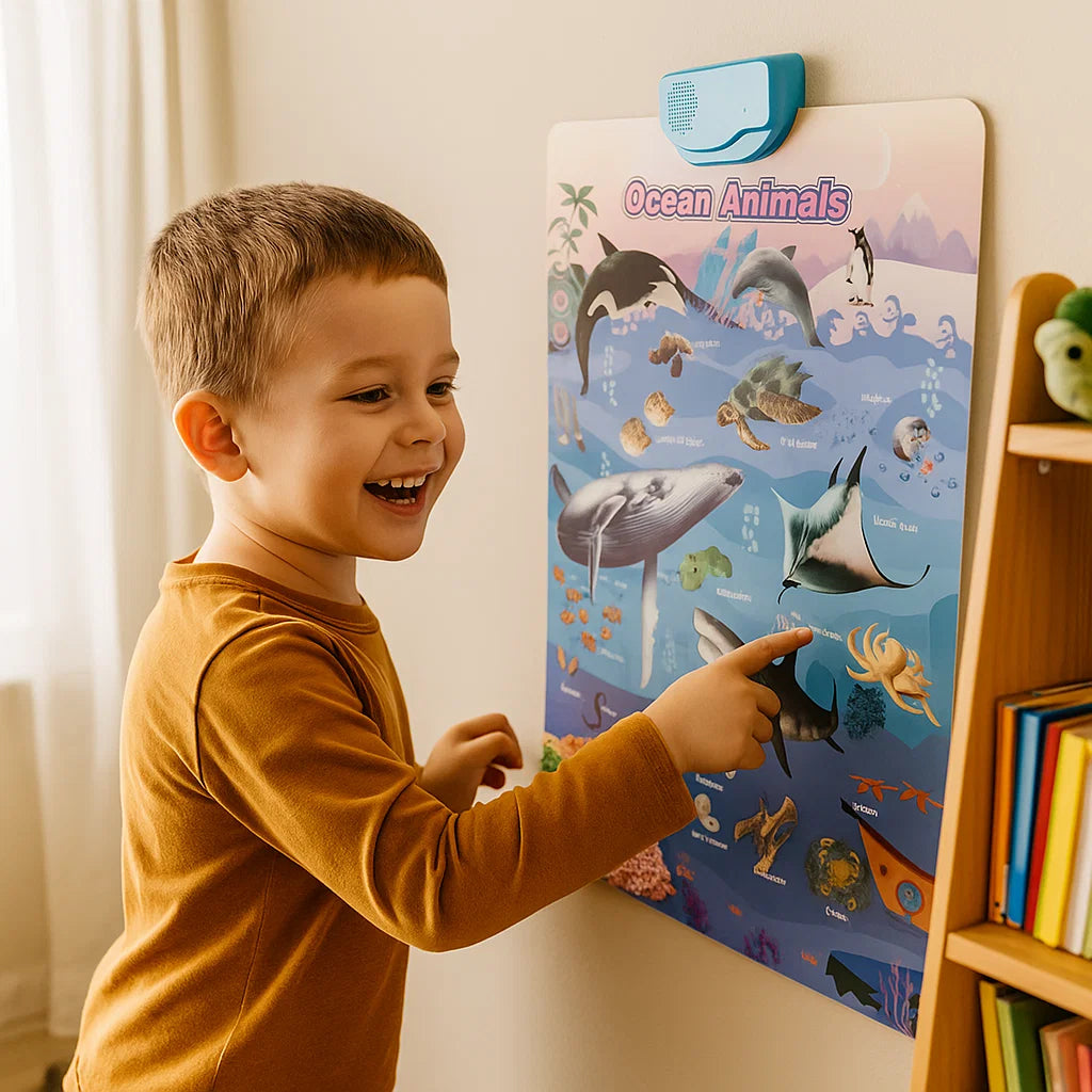 Interactive Sound Wall Chart for Kids ⎜ Learn English Words and Sounds Through Fun Visual Exploration