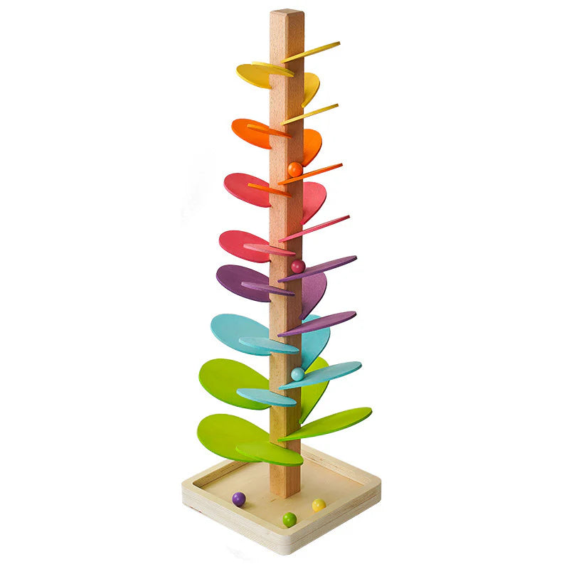 Wooden Ball Tree for Children ⎜ Colorful Music Track Toy for Motor Skills and Early Learning Fun
