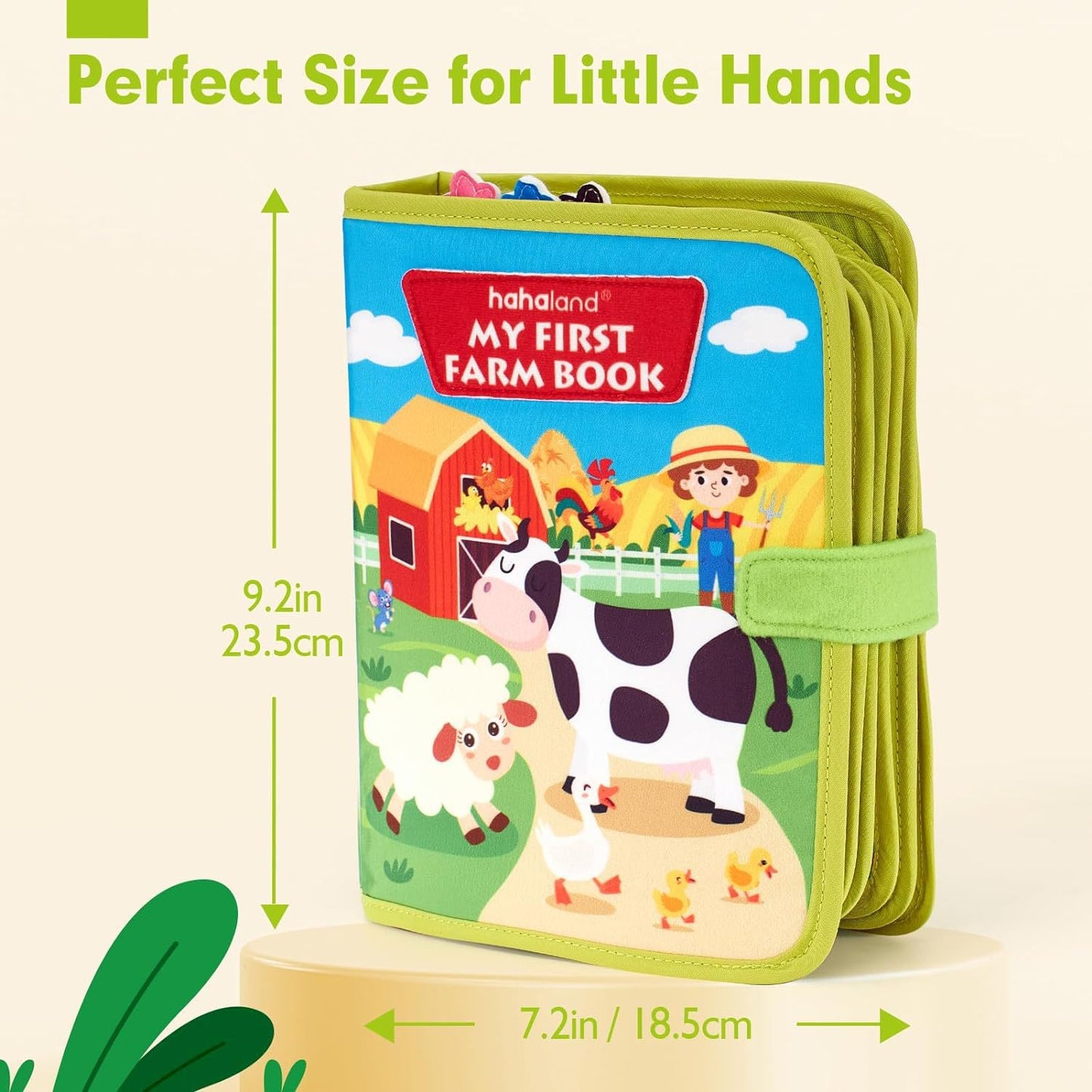 Educational Farm Story Book for Toddlers ⎜ Soft Felt Activity Book for Animal Learning and Fine Motor Skills
