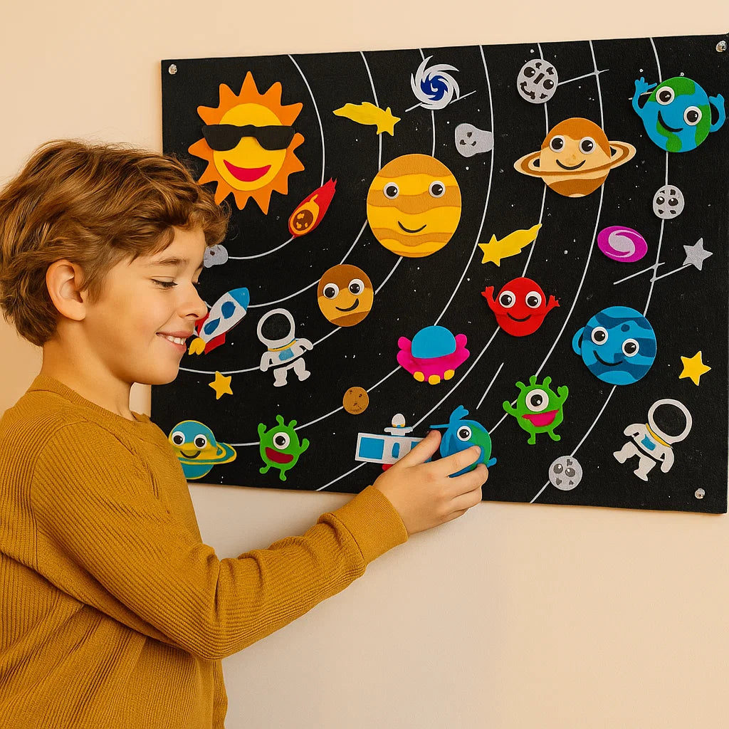 Felt Story Board for Kids ⎜ Educational DIY Set for Learning Animals, Imagination and Storytelling Fun