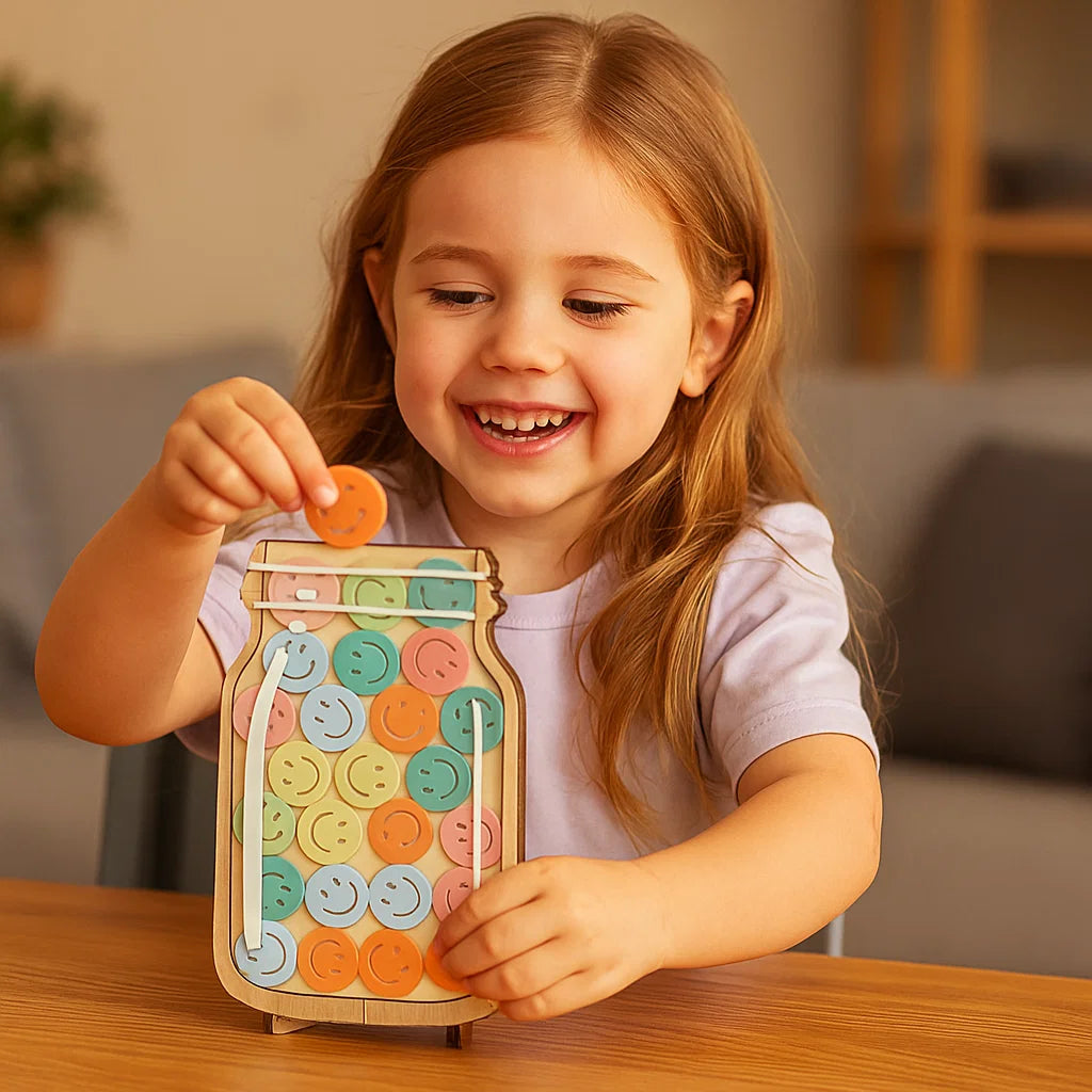Star Reward Jar for Kids ⎜ Motivational Tool to Encourage Good Behavior and Learning Discipline