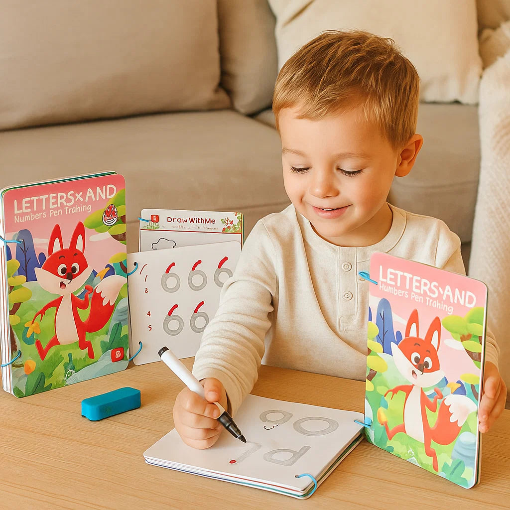 Pen Control Training Book for Kids ⎜ Reusable Drawing Practice to Boost Focus and Hand-Eye Coordination