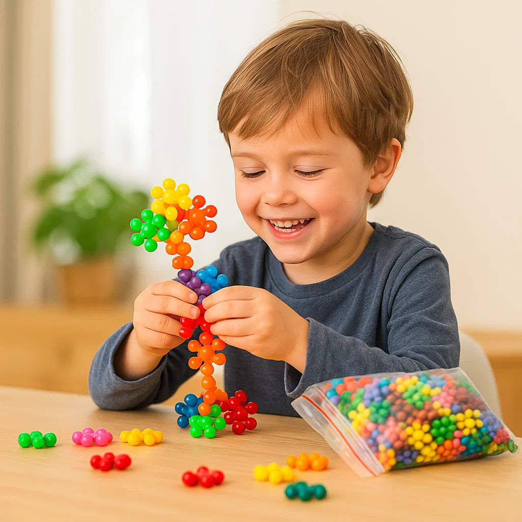 Snowflake Building Blocks for Children ⎜ Creative 3D Puzzle Toy for Educational Fun and Fine Motor Skills