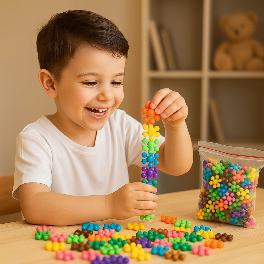 Snowflake Building Blocks for Children ⎜ Creative 3D Puzzle Toy for Educational Fun and Fine Motor Skills
