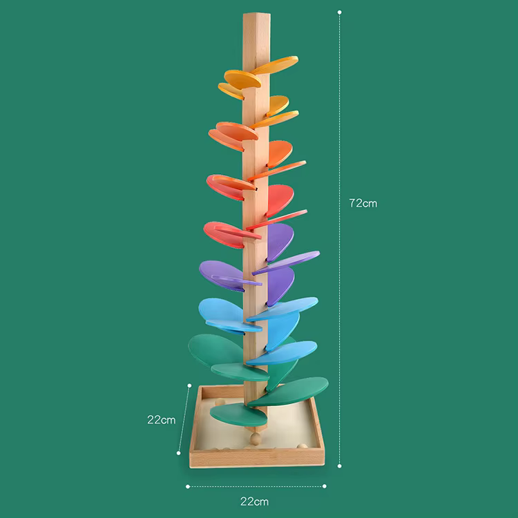 Wooden Ball Tree for Children ⎜ Colorful Music Track Toy for Motor Skills and Early Learning Fun