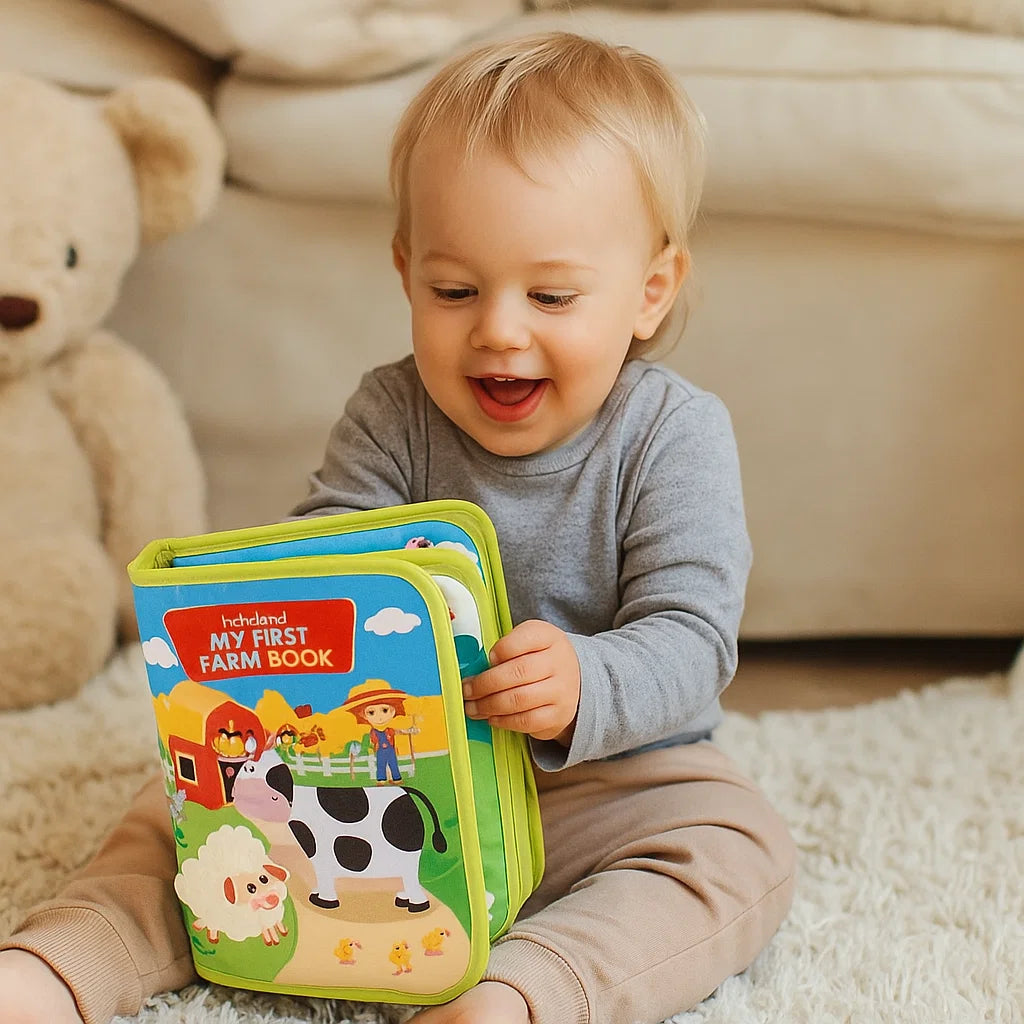 Educational Farm Story Book for Toddlers ⎜ Soft Felt Activity Book for Animal Learning and Fine Motor Skills
