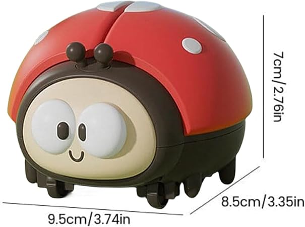 Ladybug Suspension Ball Toy for Babies ⎜ Fun Animal Game for Motor Skills and Airflow Coordination