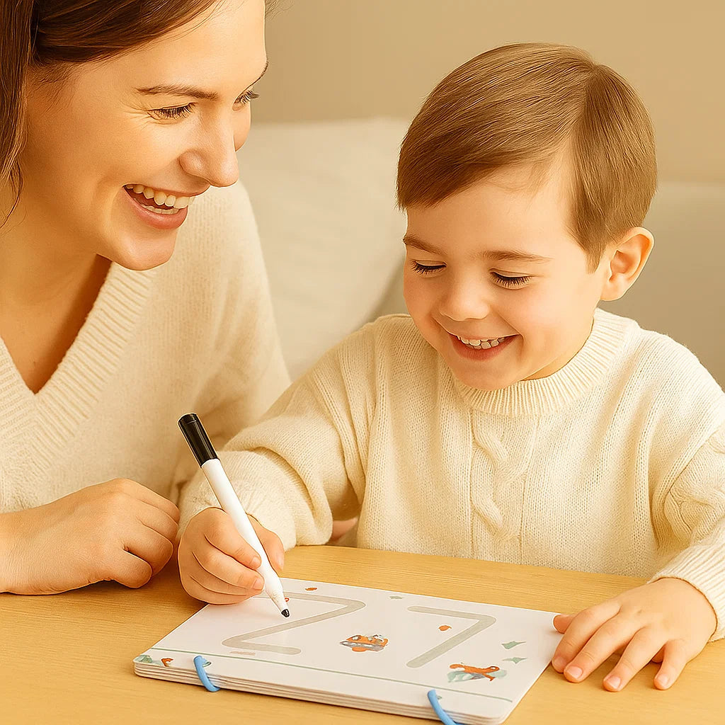 Pen Control Training Book for Kids ⎜ Reusable Drawing Practice to Boost Focus and Hand-Eye Coordination