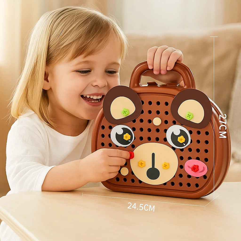 Children’s Drill Play Set ⎜ Educational Toolbox with Electric Screwdriver for Building and Role Play