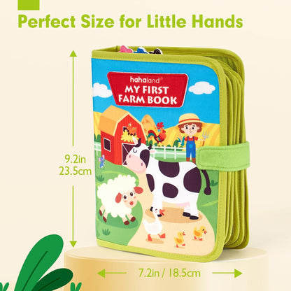Educational Farm Story Book for Toddlers ⎜ Soft Felt Activity Book for Animal Learning and Fine Motor Skills