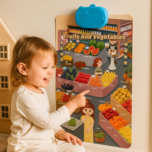 Interactive Sound Wall Chart for Kids ⎜ Learn English Words and Sounds Through Fun Visual Exploration
