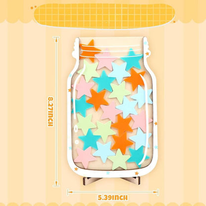 Star Reward Jar for Kids ⎜ Motivational Tool to Encourage Good Behavior and Learning Discipline