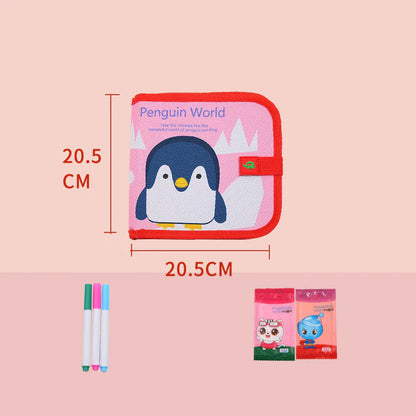 Reusable Drawing Book for Kids ⎜ Portable Erasable Doodle Pad for Creative Learning at Home and On the Go
